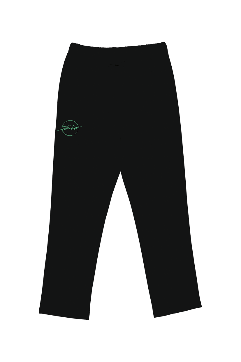 PANTALON DE JOGGING AMPLE "NS723" NOIR