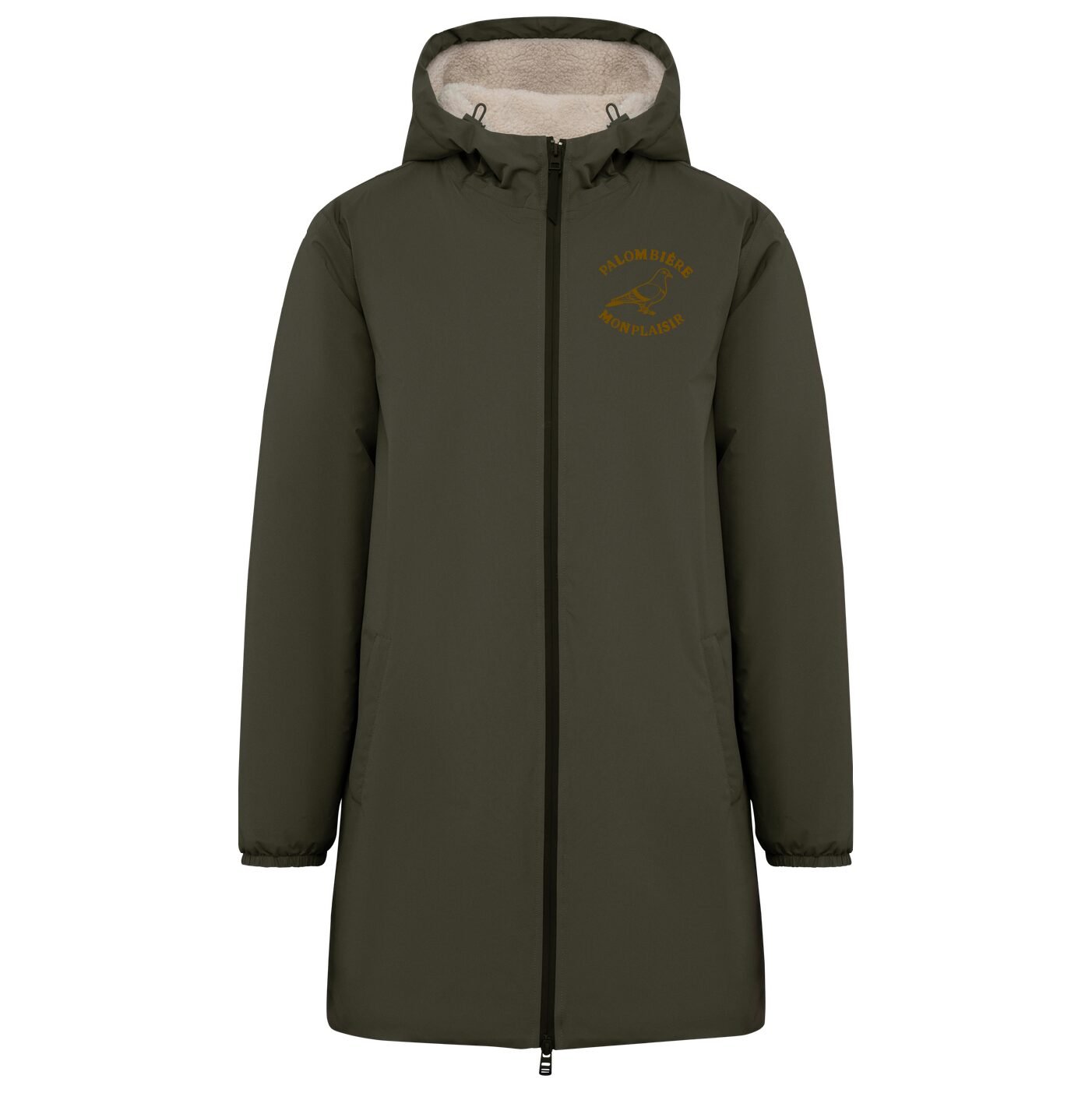 Veste imperméable doublée en sherpa unisexe